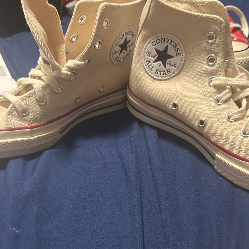 Converse High-Top Sneakers in Off-White